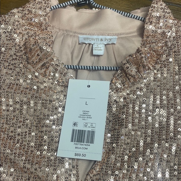 Crown and Ivy Sequin Embellished Blouse - Picture 7 of 7